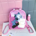 2022 Νέο στυλ Clear Girls Backpack Κορεάτικες κυρίες διαφανής σχολική τσάντα PVC